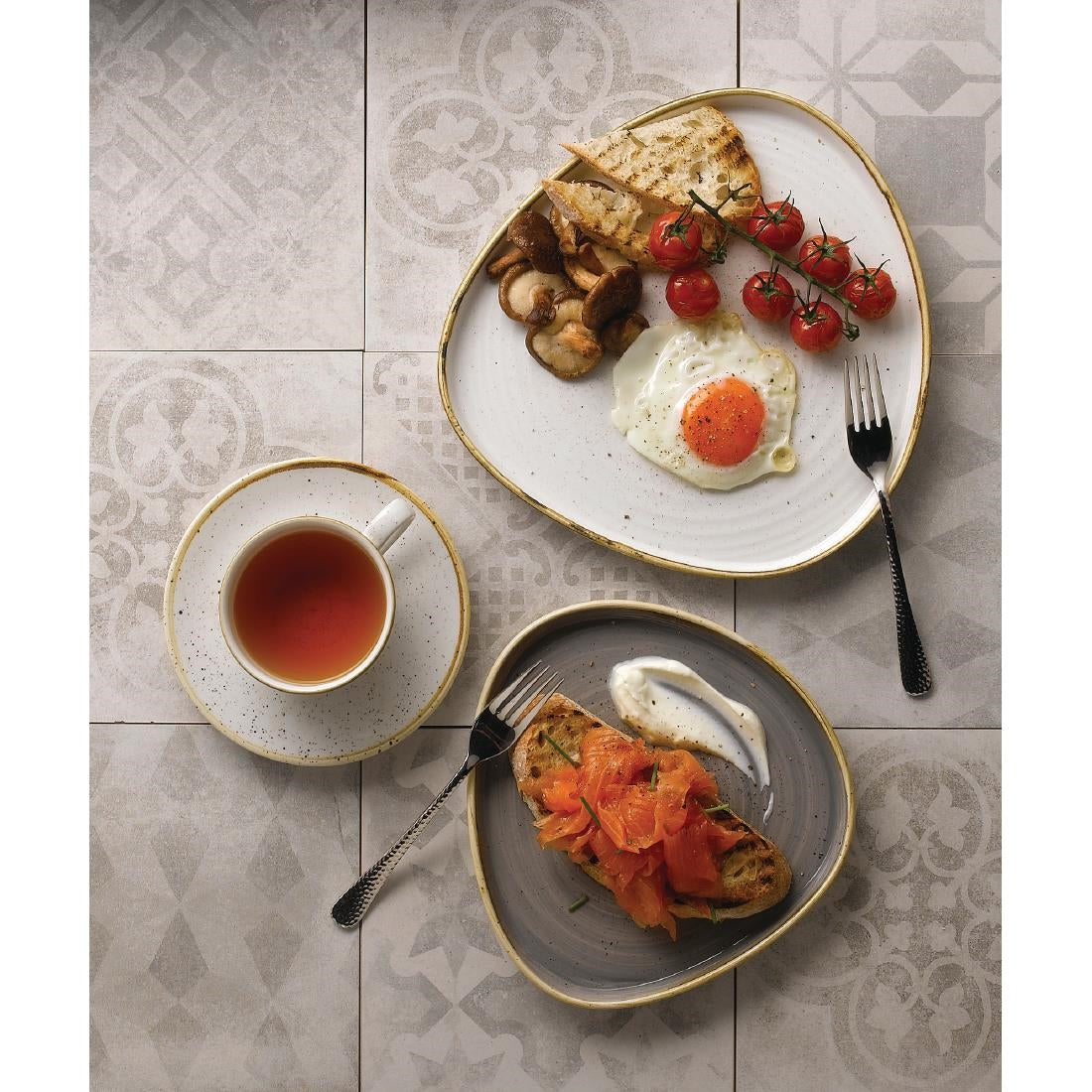 FR034 Churchill Stonecast Barley White Cappuccino Kopje 170ml (12 stuks)