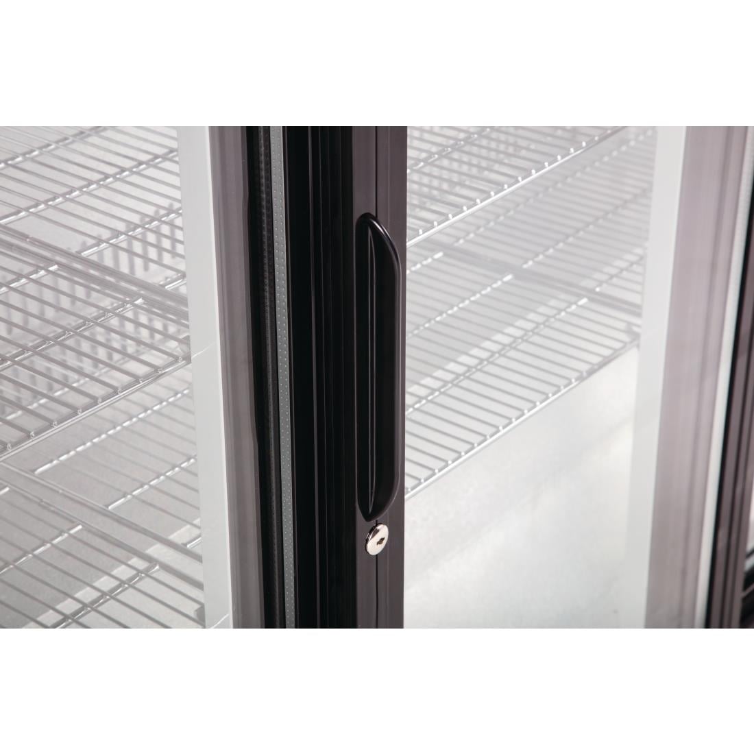 GL003 Polar G-serie 2-deurs barkoeling met schuifdeuren zwart 208L