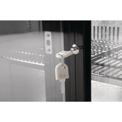 GL010 Polar G-serie 2-deurs barkoeling met schuifdeuren zwart 198L