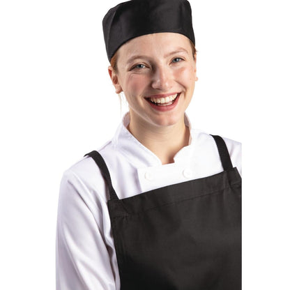 A206-M Whites unisex polykatoen skullcap zwart M