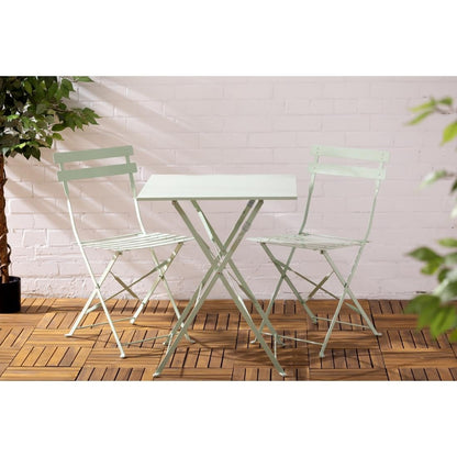 FT270 Bolero stalen klapstoelen lichtgroen (2 stuks)