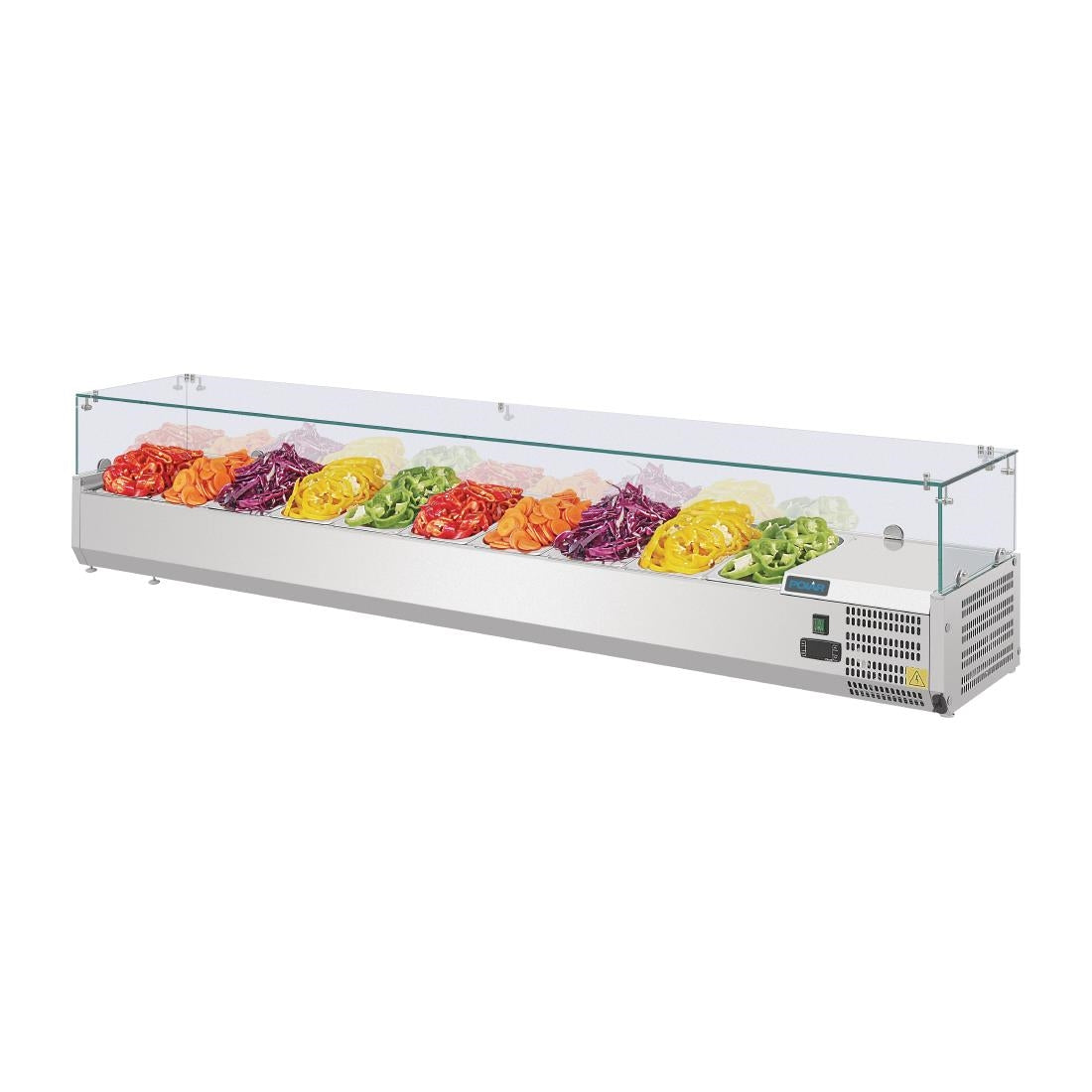 G611 Polar G-serie opzetkoelvitrine 10x GN 1/4