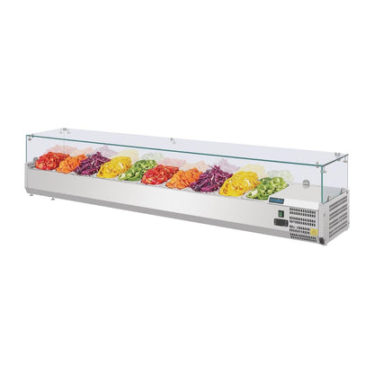 G611 Polar G-serie opzetkoelvitrine 10x GN 1/4