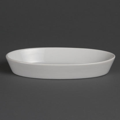 W418 Olympia Whiteware Ovale Ovenschalen 19,5x11cm (6 Stuks)