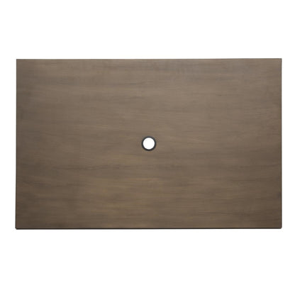FT955 Bolero aluminium outdoor tafel 120x76x76cm donker houtdessin