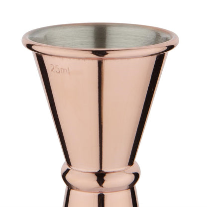 DR606 Olympia koperen barmaatje/jigger 25/50ml