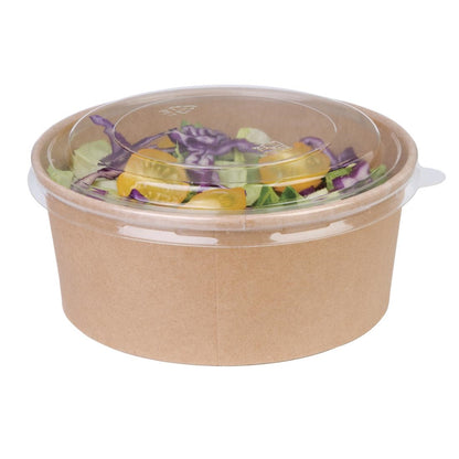 FB197 Fiesta Compostable ronde kraft saladeschaal 75cl (300 stuks)