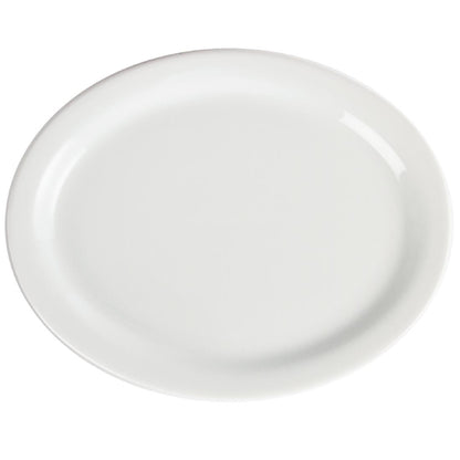 CB477 Olympia Whiteware Ovale Serveerschalen 25cm (6 Stuks)