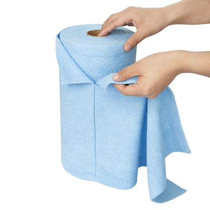 HA817 Nisbets Essentials Blauwe Microvezeldoek 300x300mm - Rol Van 50 Afscheurvellen
