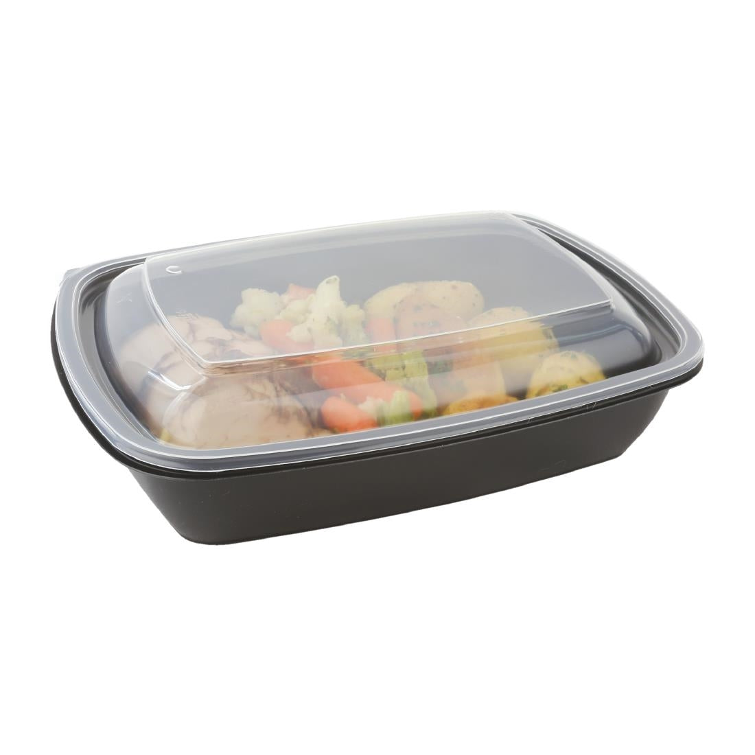 DE763 Fastpac middelgrote rechthoekige voedselcontainers 900ml (300 stuks)