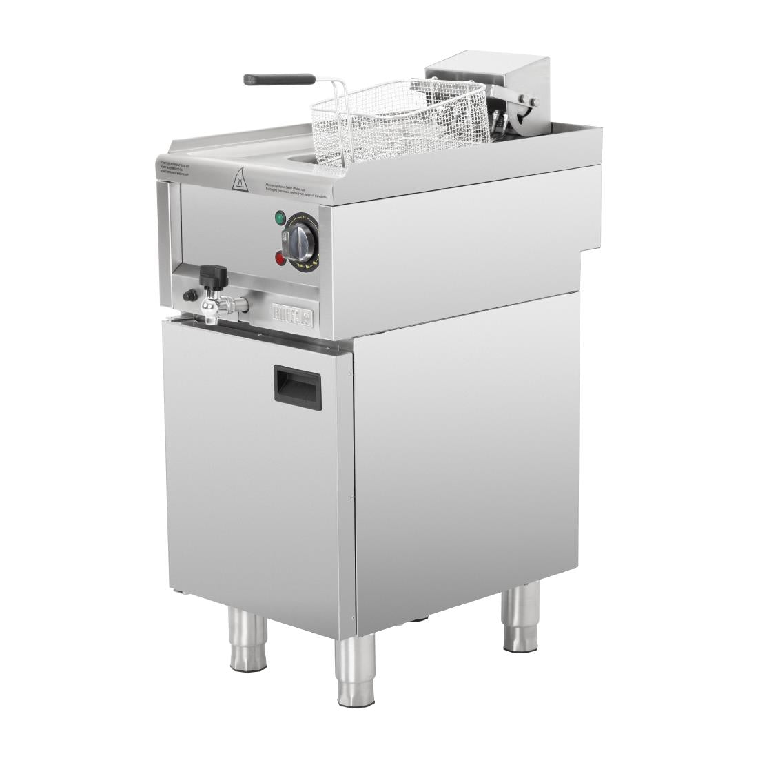 SA781 Buffalo 600 Serie Vrijstaande Enkele Tank Elektrische Friteuse 8Ltr
