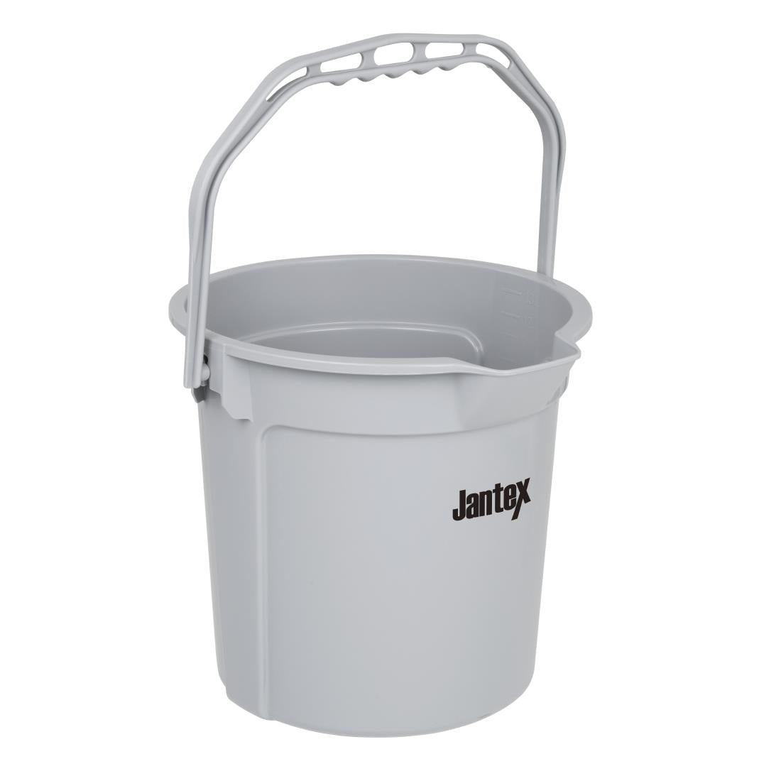 FU589 Jantex Grijze Maatemmer Met Schenktuit 14Ltr