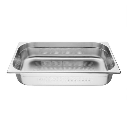 K841 Vogue roestvrijstalen geperforeerde 1/1 gastronorm bak 100mm