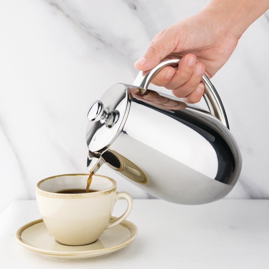 W837 Olympia RVS Cafetière 0,75Ltr