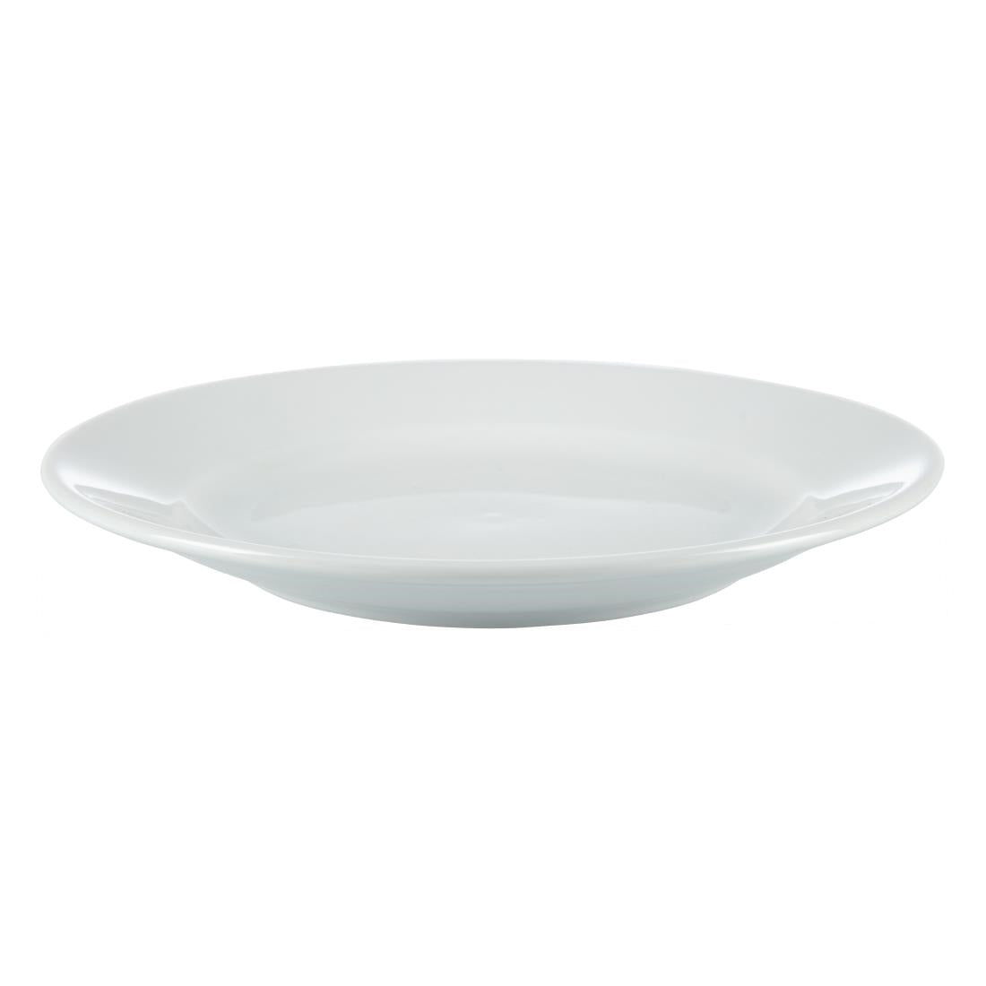 CB478 Olympia Whiteware Borden Met Brede Rand 16,5cm (12 Stuks)