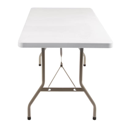 U544 Bolero rechthoekige klaptafel wit 152cm