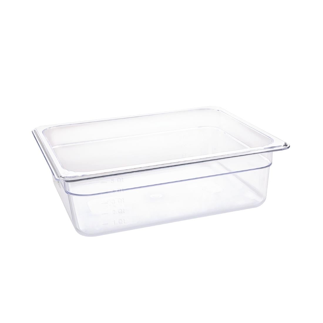 U229 Vogue polycarbonaat 1/2 gastronorm container 100mm transparant