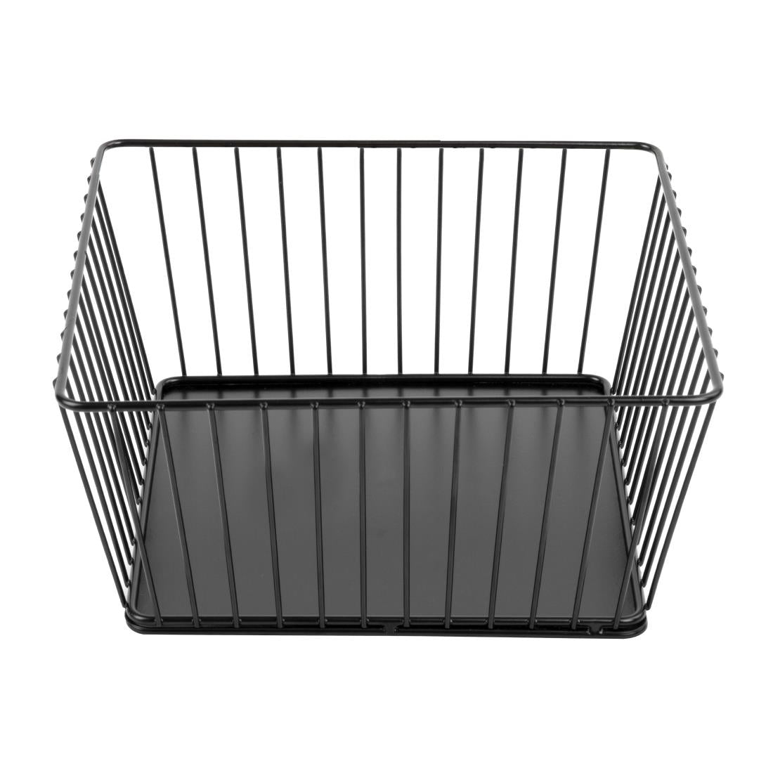 DP674 Olympia Wire Voedseldisplay Dienblad Vierkant Zwart - 230x230x100mm