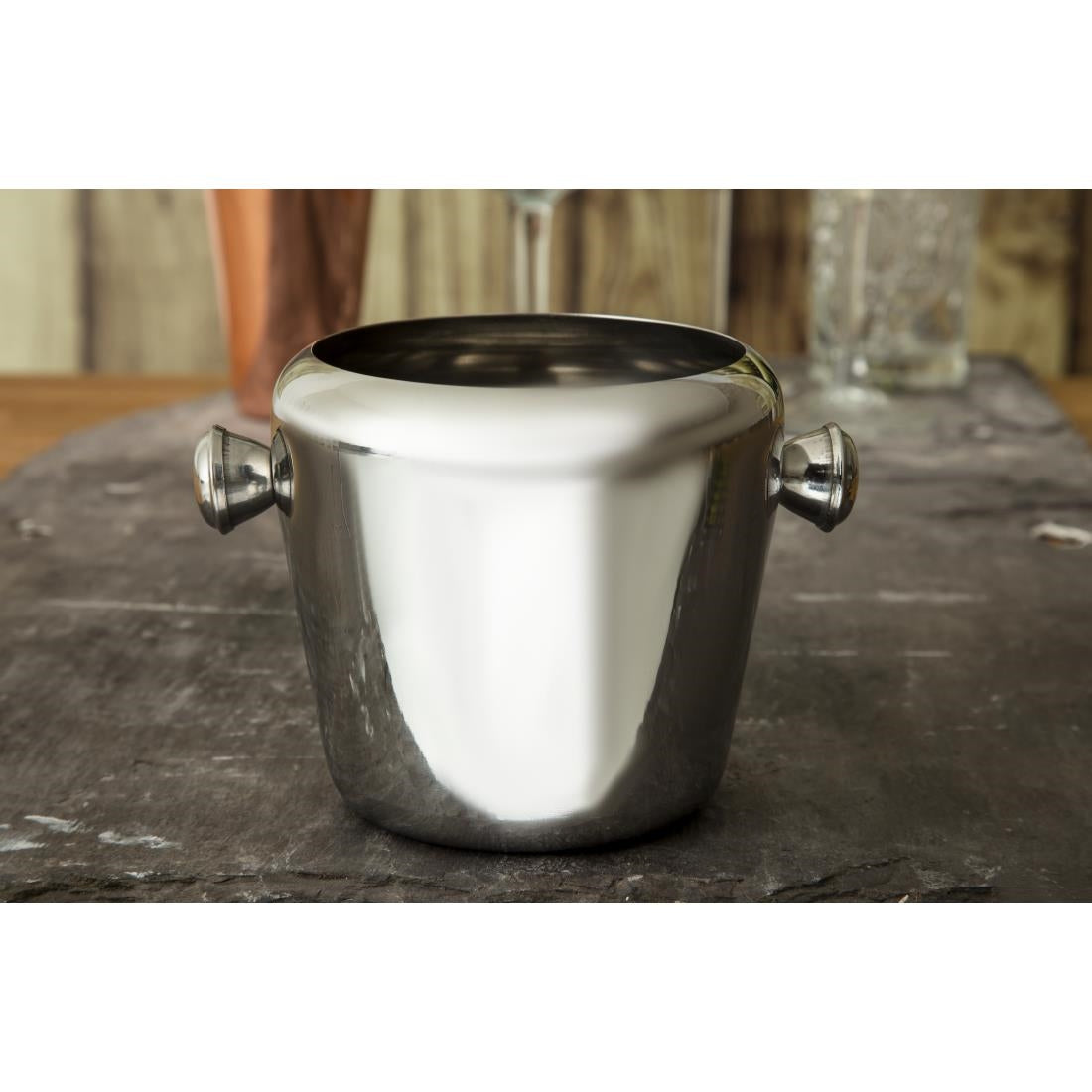 CM863 Olympia mini ijsemmer RVS 1Ltr 11,5(h) x 12,5(Ø)cm