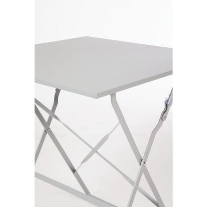 GK988 Bolero vierkante opklapbare stalen tafel grijs 60cm
