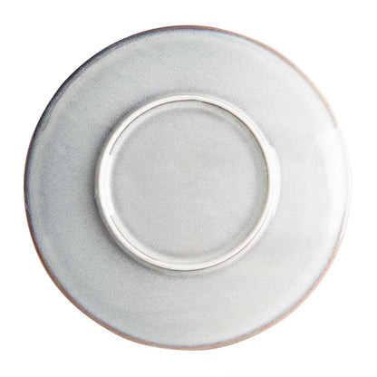 FU195 Olympia Drift Grijze Coupe Borden Met Reliëf, 220mm (6 Stuks)