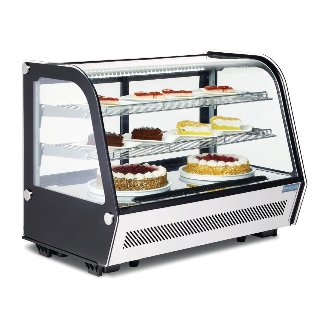 CD230 Polar G-serie tafelmodel koelvitrine 160L zwart
