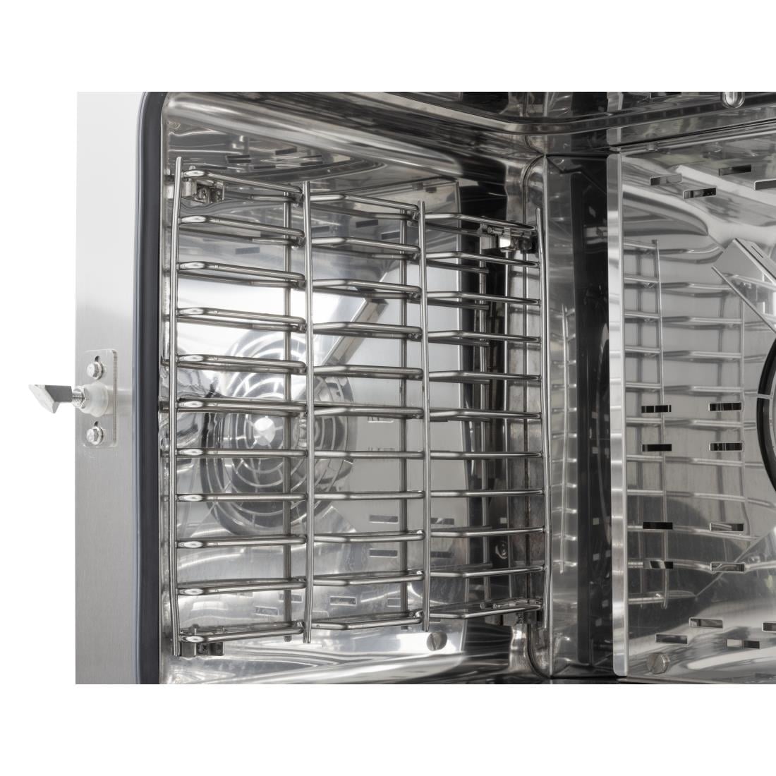 SA773 Buffalo Vrijstaande Slimme Touchscreen Compacte Combi Oven 6 x GN 1/1 Met Installatiekit En Afzuigkap