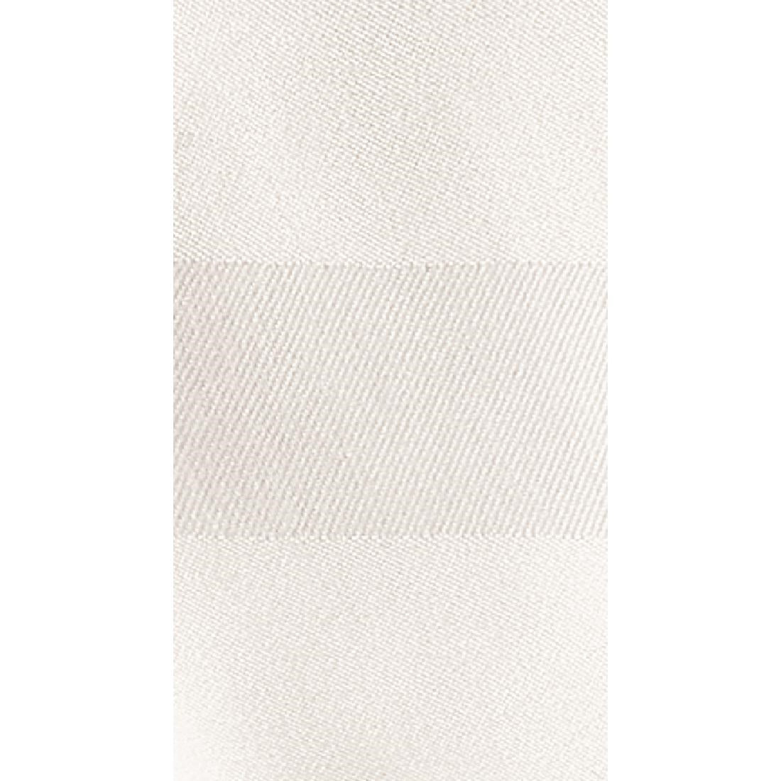 HB559 Mitre luxe satijnen band servetten katoen wit (10 stuks)