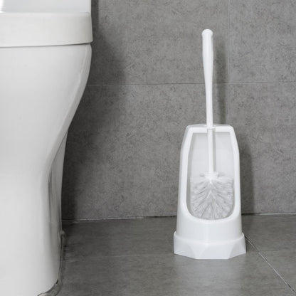 HX386 Jantex ronde toiletborstel & houder - Wit
