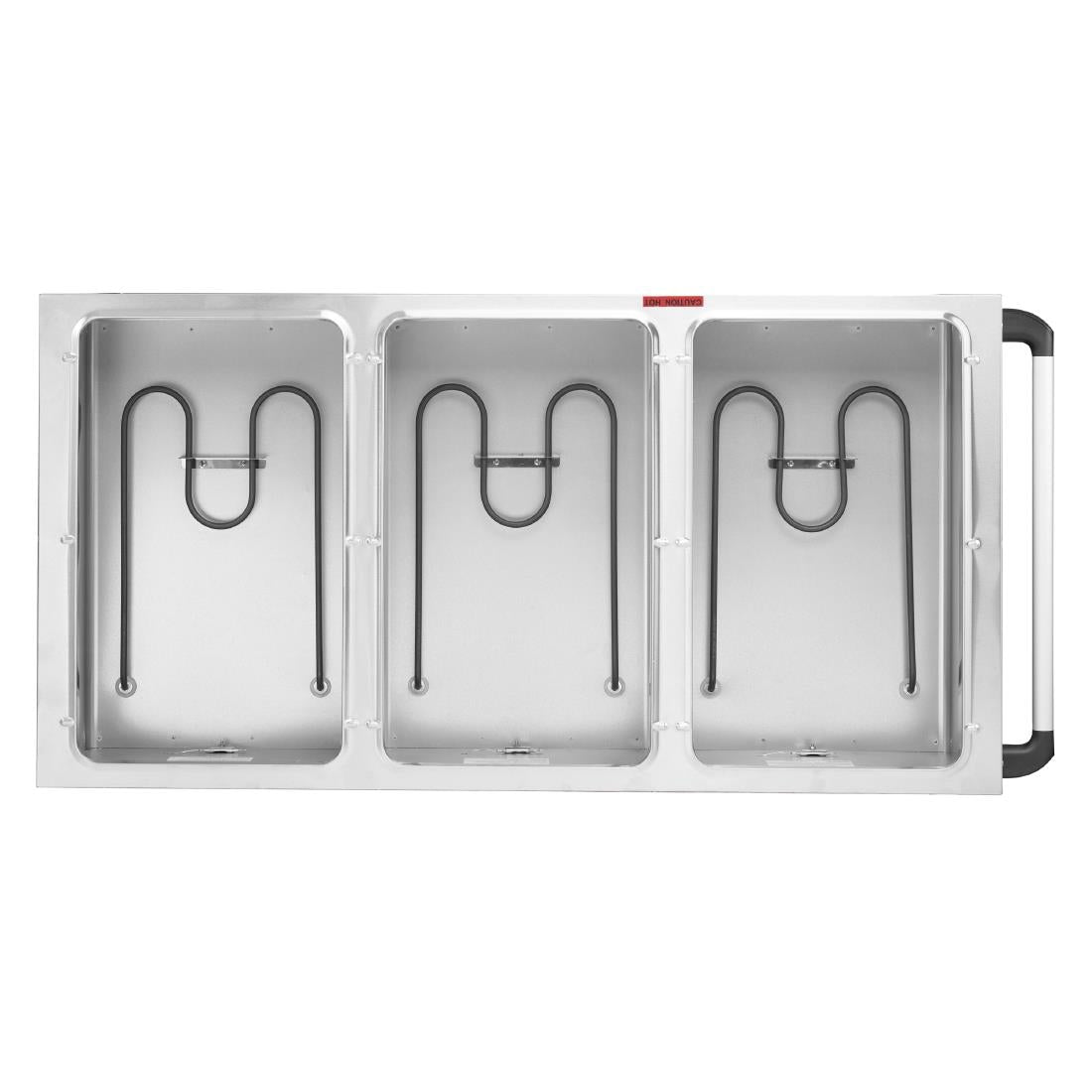 JB984 Buffalo mobiele bain-marie trolley 3x 1/1GN