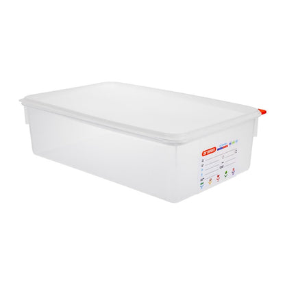 T991 Araven GN 1/1 voedselbak met deksel 21Ltr (4 stuks)