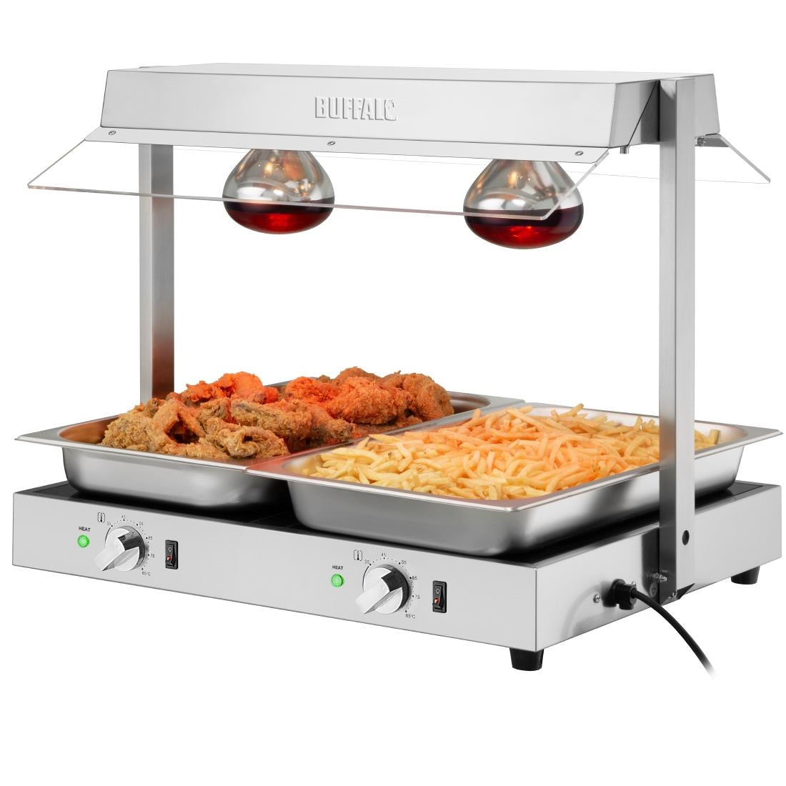 HT760 Buffalo Voedselverwarmer Met Portaal 2X GN 1/1
