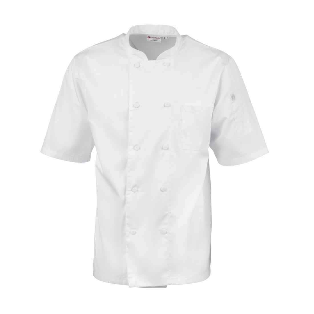 A914-L Chef Works Montreal Cool Vent uniseks koksbuis wit L
