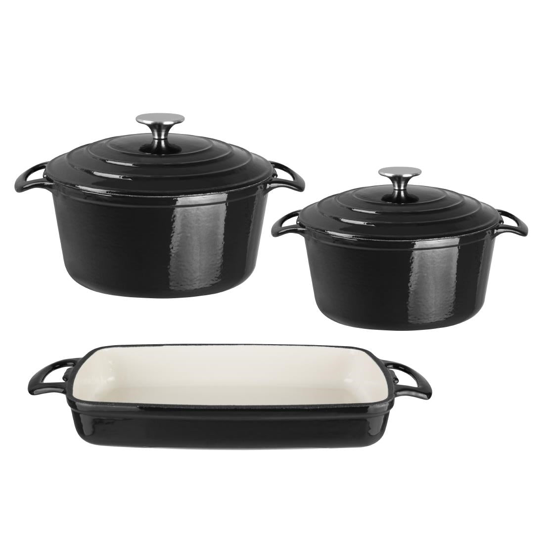 SA620 Vogue 3-delige set braadpannen en ovenschaal