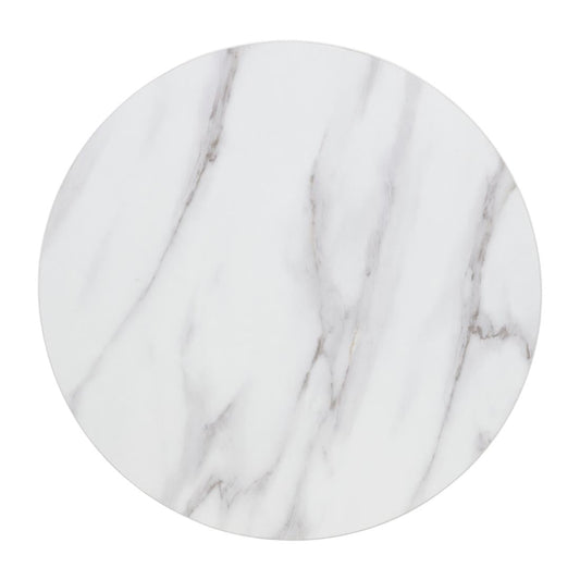 DT445 Bolero, voorgeboord rond tafelblad met marmereffect, 600 mm