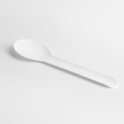 HT486 Fiesta Composteerbare Papieren Theelepels 132mm (100 stuks)