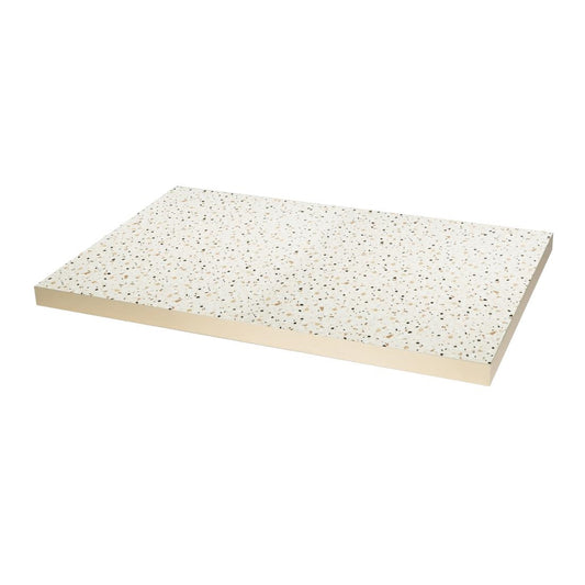 DZ874 Bolero Rechthoekig Tafelblad In Terrazzostijl, 1100x700mm