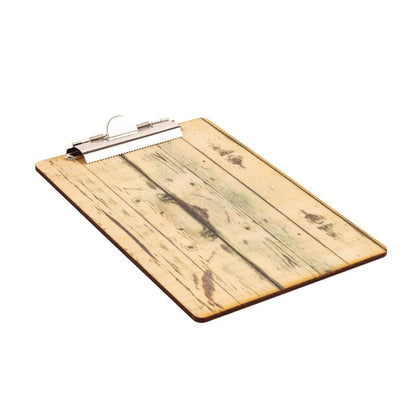 GM301 Olympia menu klembord met hout-effect A5