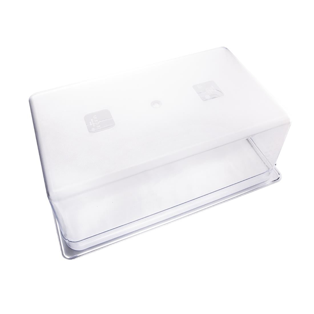 U227 Vogue polycarbonaat 1/1 gastronorm container 200mm transparant