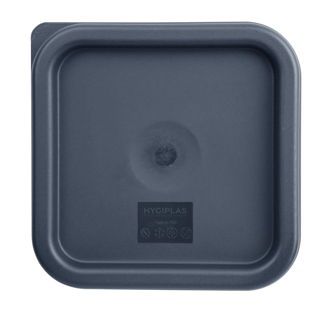 CF043 Hygiplas vierkant deksel blauw klein