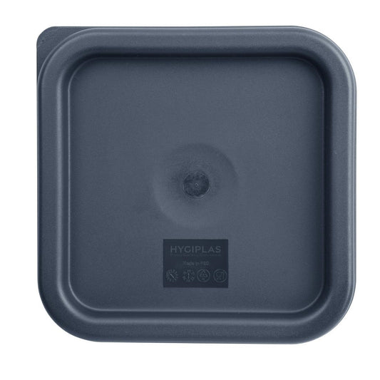 CF043 Hygiplas vierkant deksel blauw klein