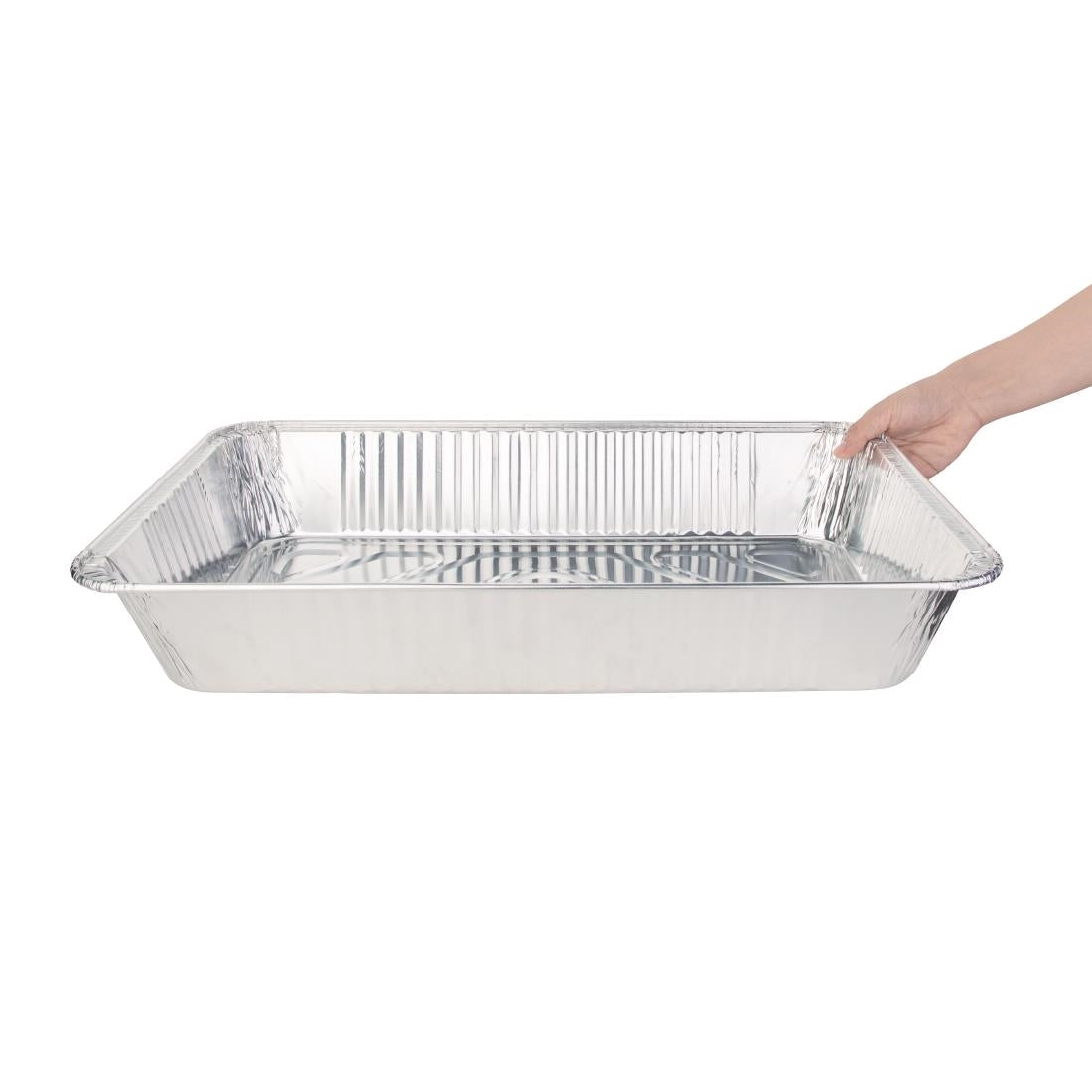 CP512 Fiesta Recyclable rechthoekige aluminium serveerschalen GN 1/1 (5 stuks)