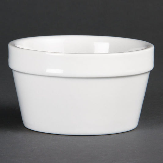 DK829 Olympia Stapelbare Ramekin Wit 95mm (6 Stuks)