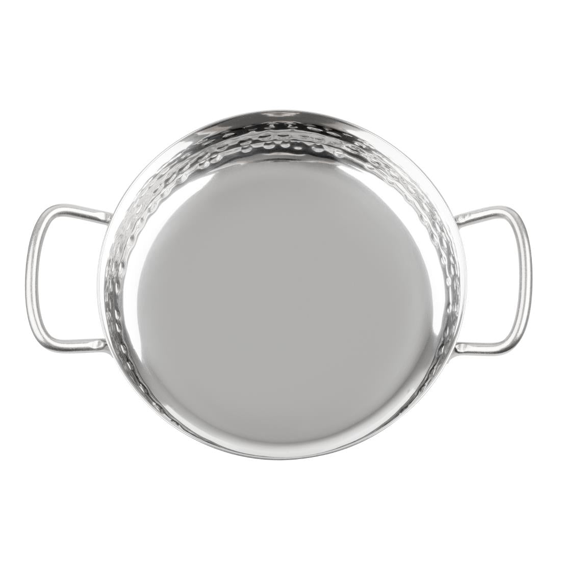 HY110 Olympia Tafelpresentatie Handvat Schotel Roestvrij Staal Gehamerd 125mm