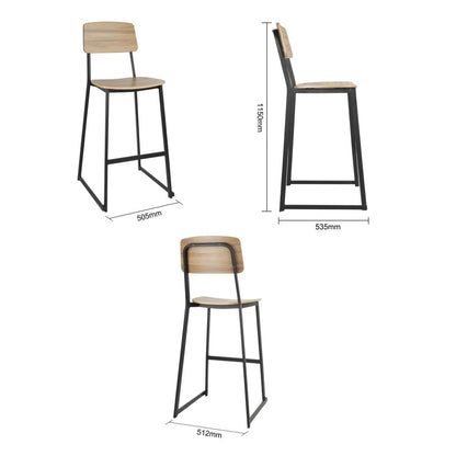 FU525 Bolero Beaufort Hoge Krukken Met Houten Interieur (2 stuks)