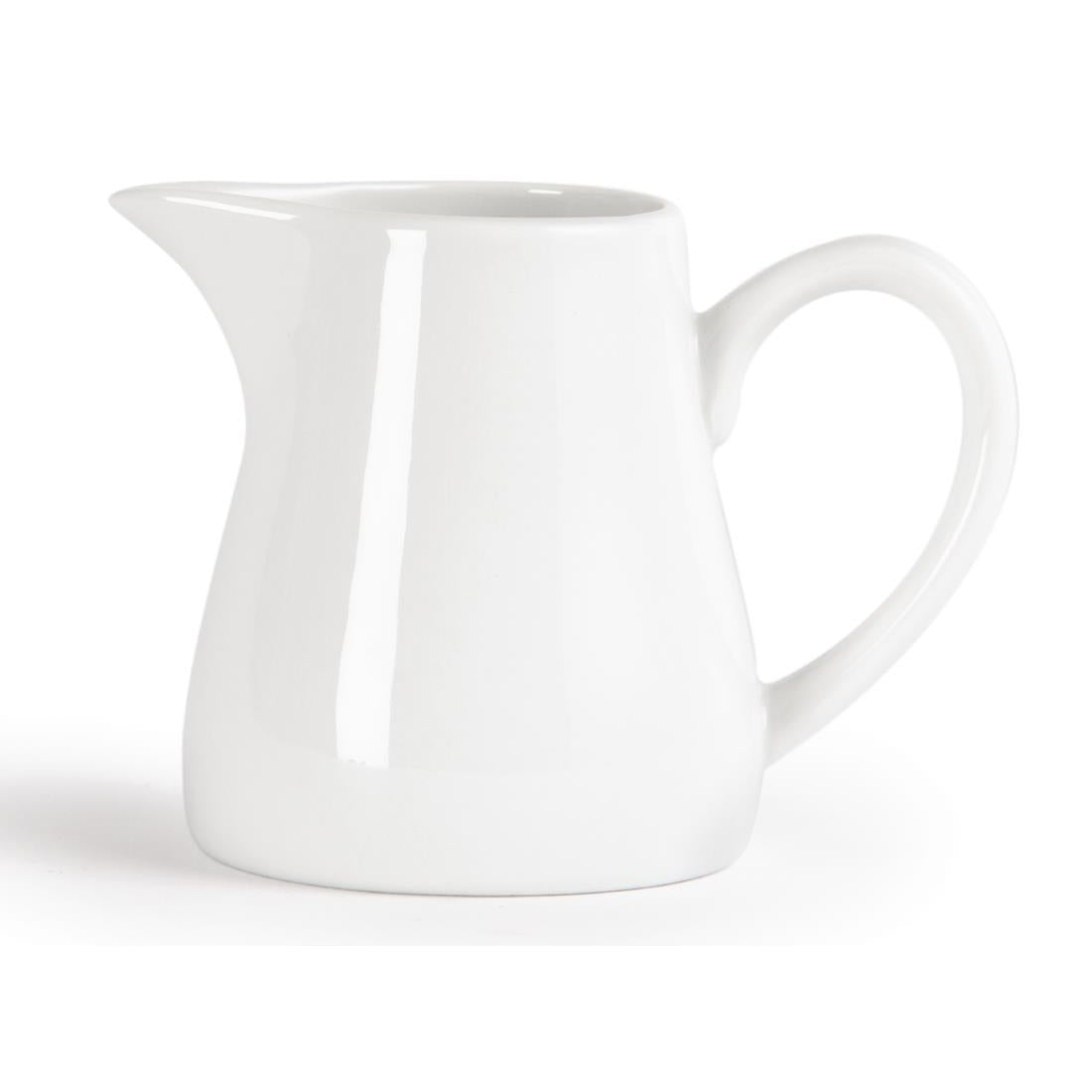 U820 Olympia Whiteware melkkannetjes met handvat 21,2cl (6 stuks)