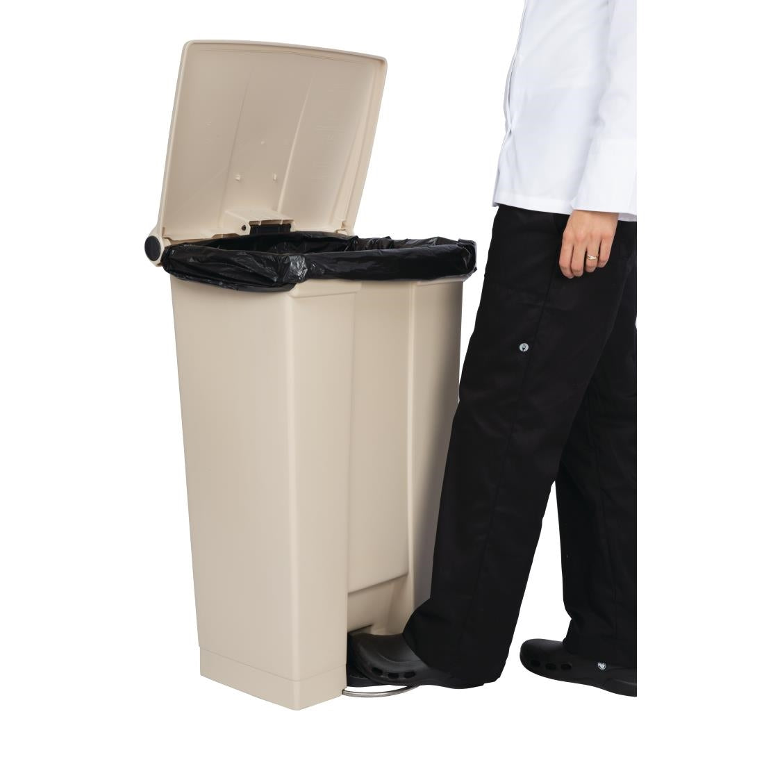 L630 Rubbermaid afvalcontainer beige 87Ltr