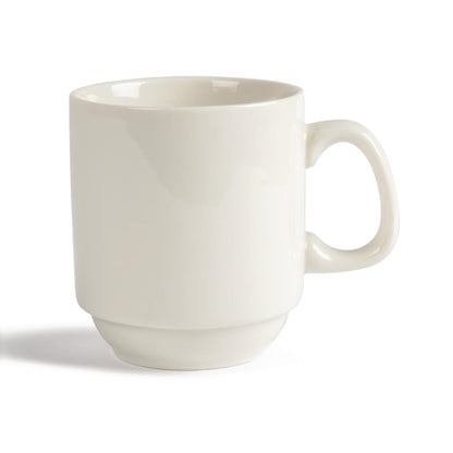 U832 Olympia Ivory stapelbare mok 285ml (12 stuks)