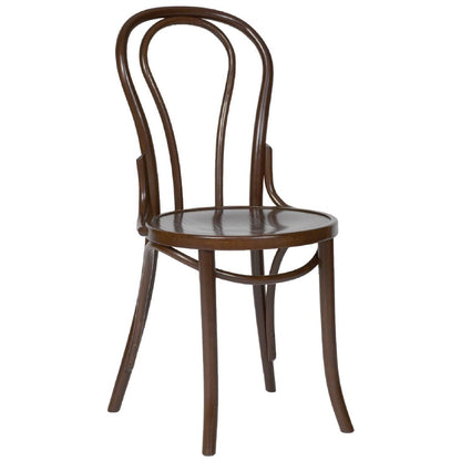 CF139 Fameg buighouten bistrostoelen walnootkleur (2 stuks)