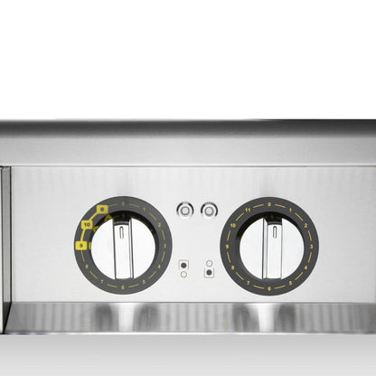 FU218 Buffalo 600-Serie Inductiekookplaat Met Dubbele Zone, 3 Kw. Let Op: Alleen Aanrechtmodel. Onderkast Wordt Apart Verkocht
